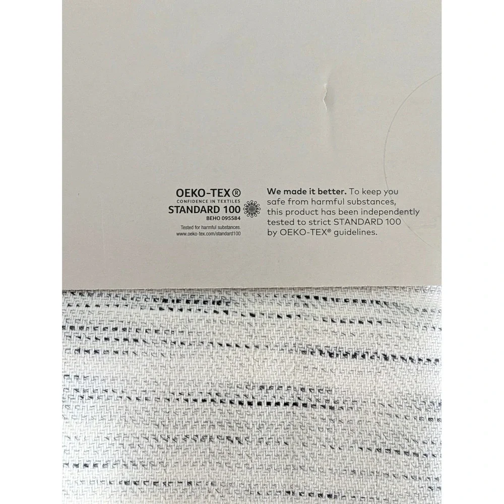 Project 62 Light Filtering Curtain Panel 54x84 Gray Herringbone Cotton Target